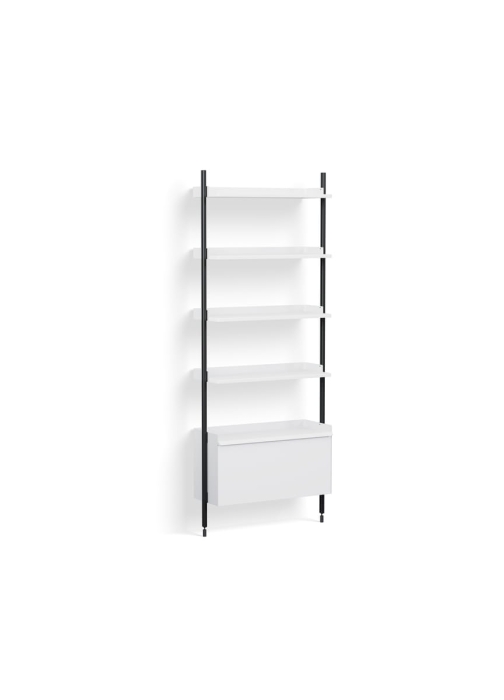 AB841-B665-AI80_Pier System 121 PS white powder coated steel black anodised profiles.jpg