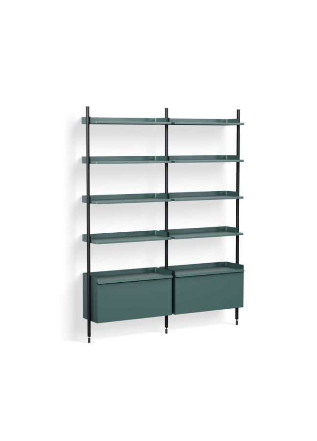 AB842-B520-AI80_Pier System 122 PS blue powder coated steel black anodised profiles.jpg