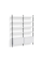 AB842-B665-AI80_Pier System 122 PS white powder coated steel black anodised profiles.jpg