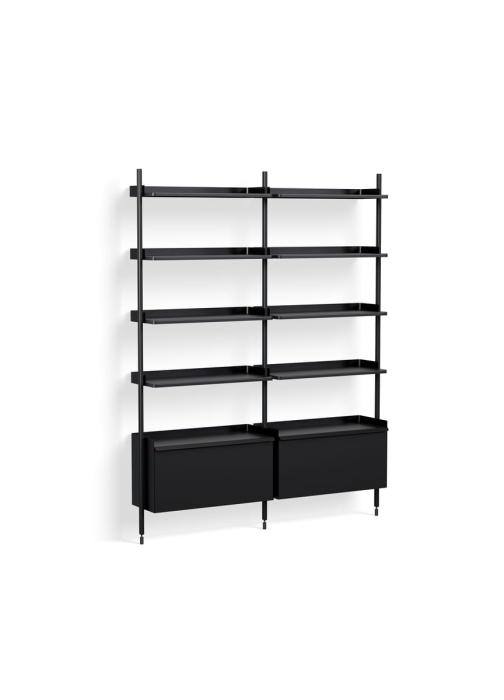 AB842-B666-AI80_Pier System 122 PS black powder coated steel black anodised profiles.jpg