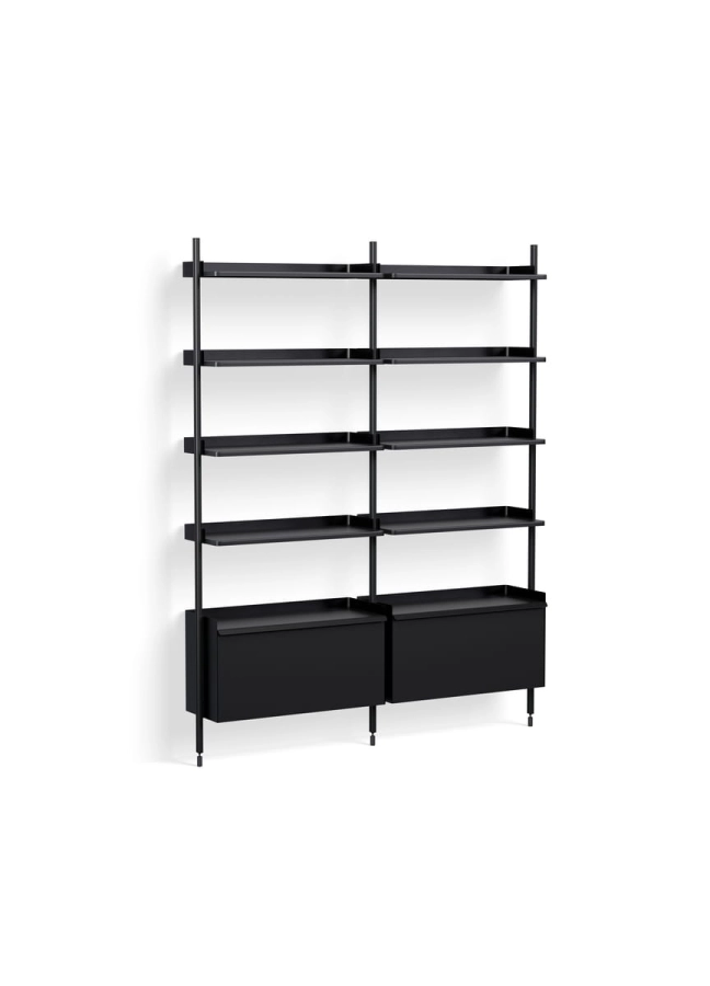 AB842-B666-AI80_Pier System 122 PS black powder coated steel black anodised profiles.jpg
