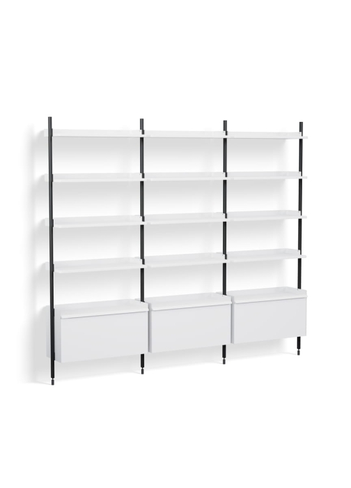 AB843-B665-AI80_Pier System 123 PS white powder coated steel black anodised profiles.jpg