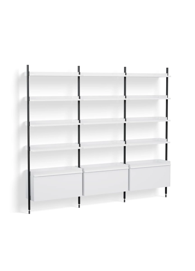 AB843-B665-AI80_Pier System 123 PS white powder coated steel black anodised profiles.jpg