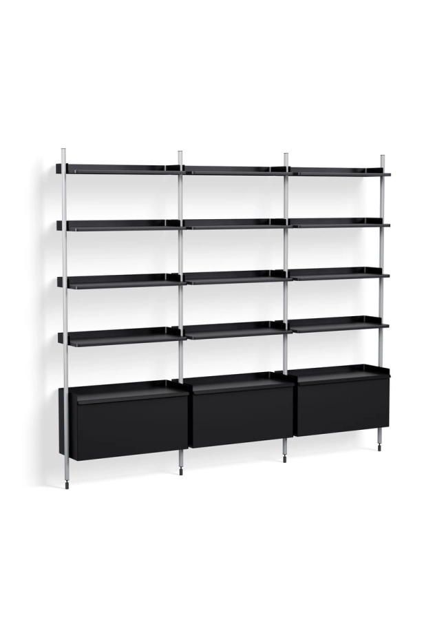 AB843-B666-AI79_Pier System 123 PS black powder coated steel clear anodised alu profiles.jpg