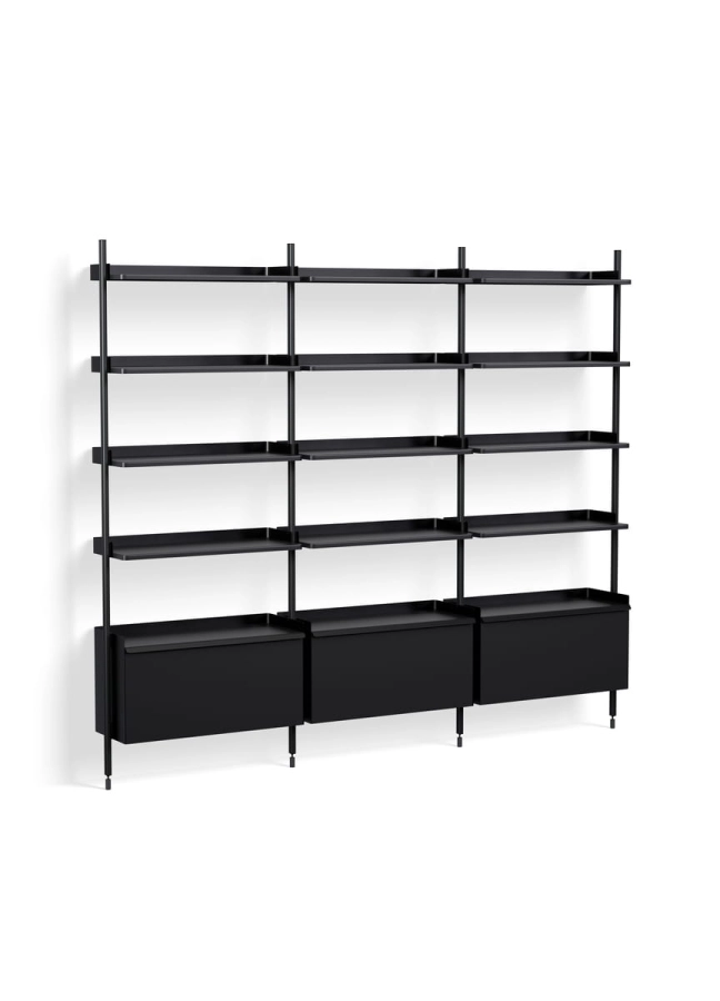 AB843-B666-AI80_Pier System 123 PS black powder coated steel black anodised profiles.jpg