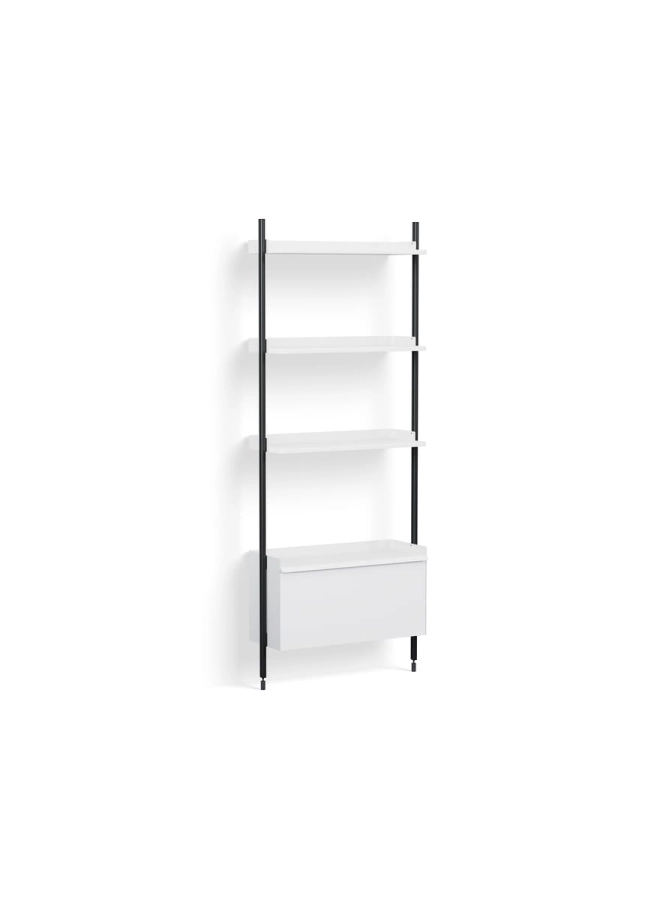 AB845-B665-AI80_Pier System 131 PS white powder coated steel black anodised profiles.jpg