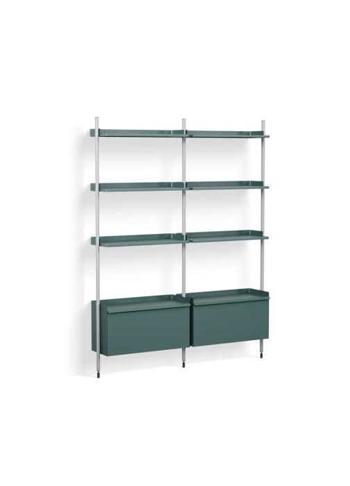 AB846-B520-AI79_Pier System 132 PS blue powder coated steel clear anodised alu profiles.jpg