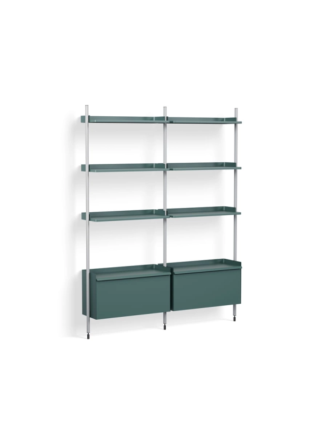 AB846-B520-AI79_Pier System 132 PS blue powder coated steel clear anodised alu profiles.jpg