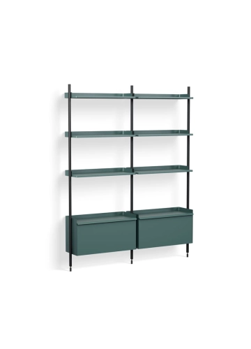 AB846-B520-AI80_Pier System 132 PS blue powder coated steel black anodised profiles.jpg
