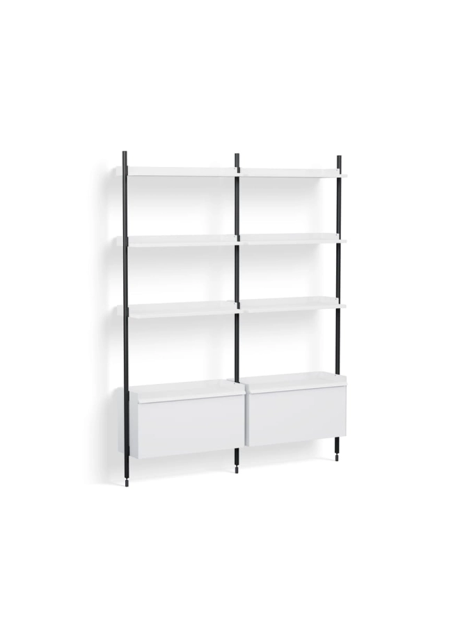 AB846-B665-AI80_Pier System 132 PS white powder coated steel black anodised profiles.jpg