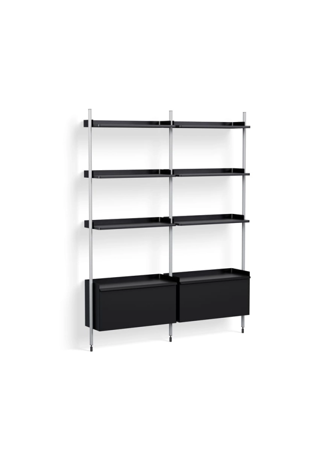 AB846-B666-AI79_Pier System 132 PS black powder coated steel clear anodised alu profiles.jpg