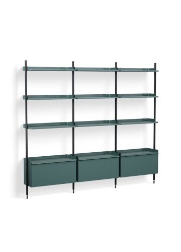AB847-B520-AI80_Pier System 133 PS blue powder coated steel black anodised profiles.jpg