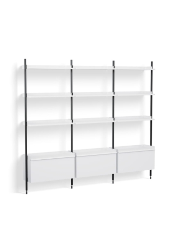 AB847-B665-AI80_Pier System 133 PS white powder coated steel black anodised profiles.jpg