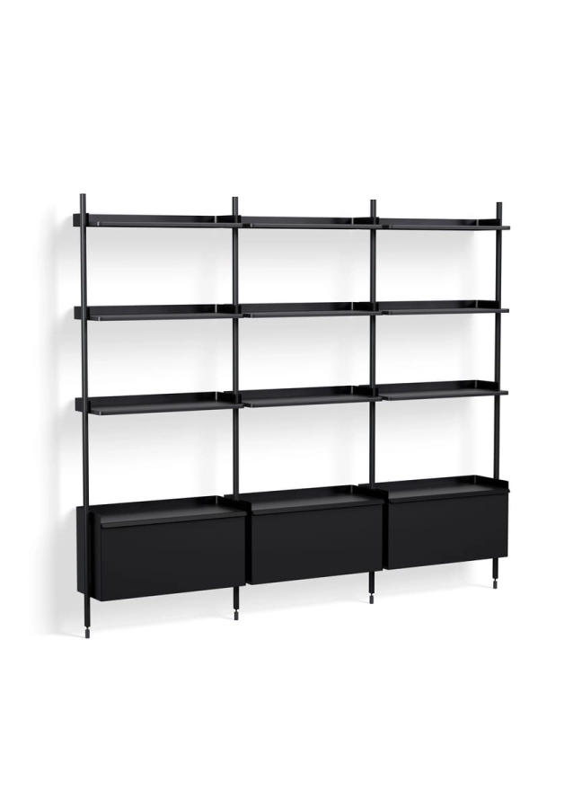 AB847-B666-AI80_Pier System 133 PS black powder coated steel black anodised profiles.jpg