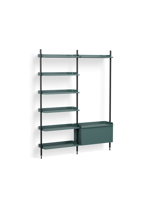 AB861-B520-AI80_Pier System 152 PS blue powder coated steel black anodised profiles.jpg