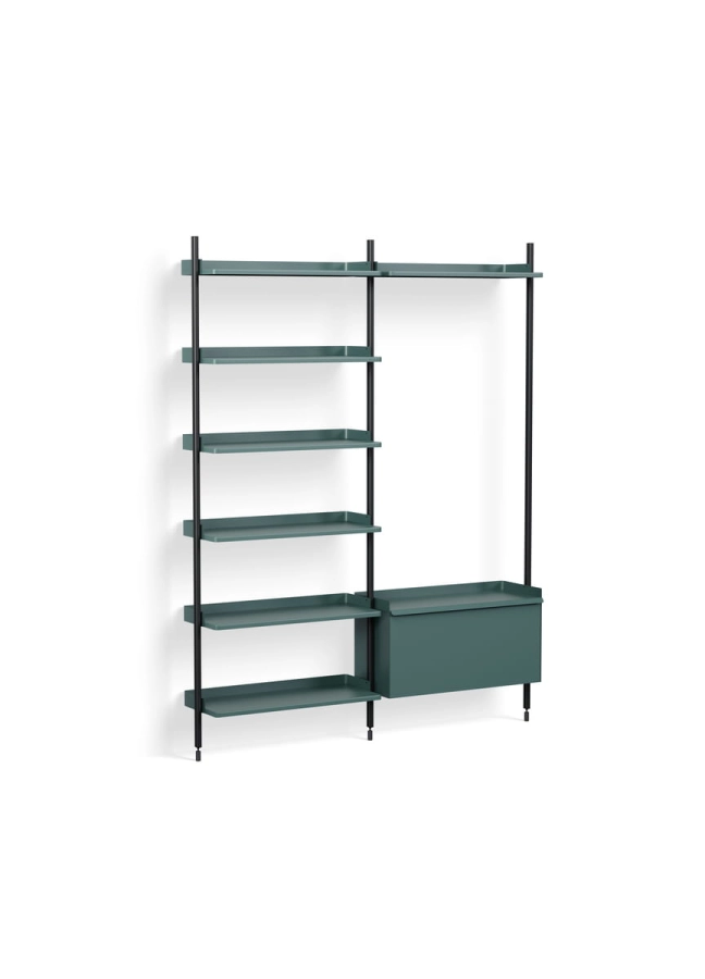 AB861-B520-AI80_Pier System 152 PS blue powder coated steel black anodised profiles.jpg