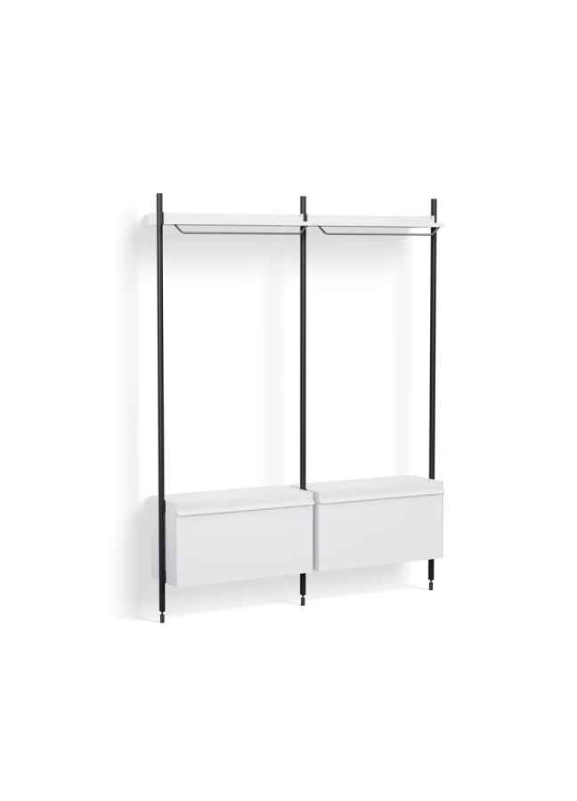 AB854-B665-AI80_Pier System 1002 PS white powder coated steel black anodised profiles.jpg