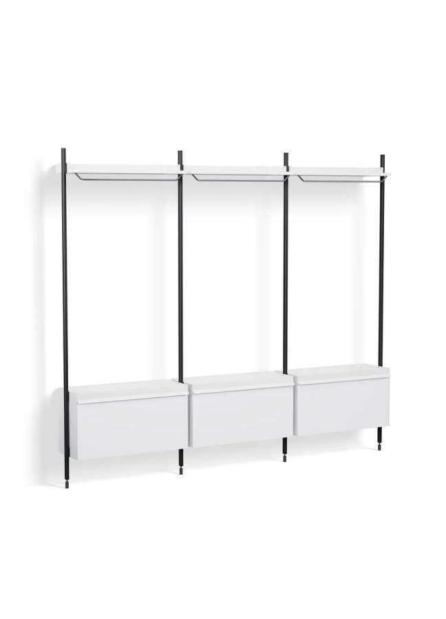 AB855-B665-AI80_Pier System 1003 PS white powder coated steel black anodised profiles.jpg