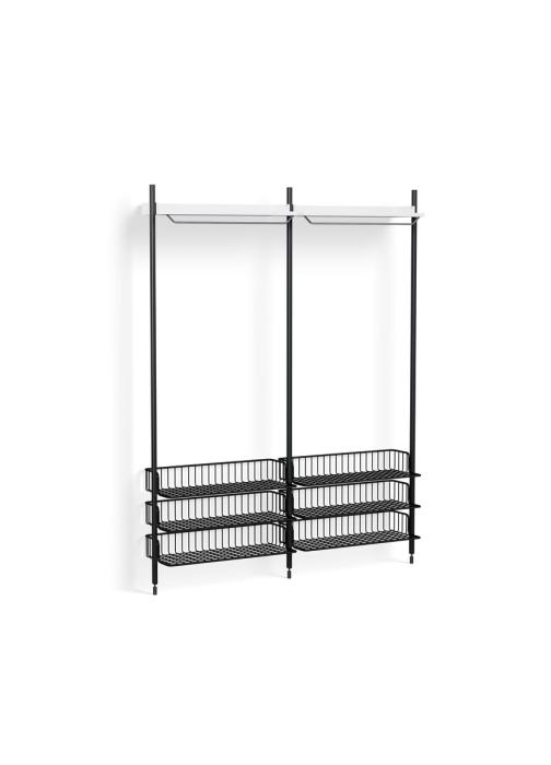 AB868-B665-AI80-02DP_Pier System 1022 PS white powder coated steel black anodised profiles anthracite wire shelf.jpg