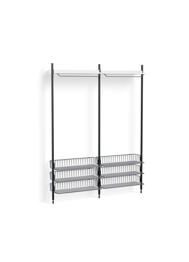 AB868-B665-AI80-02DQ_Pier System 1022 PS white powder coated steel black anodised profiles chromed wire shelf.jpg