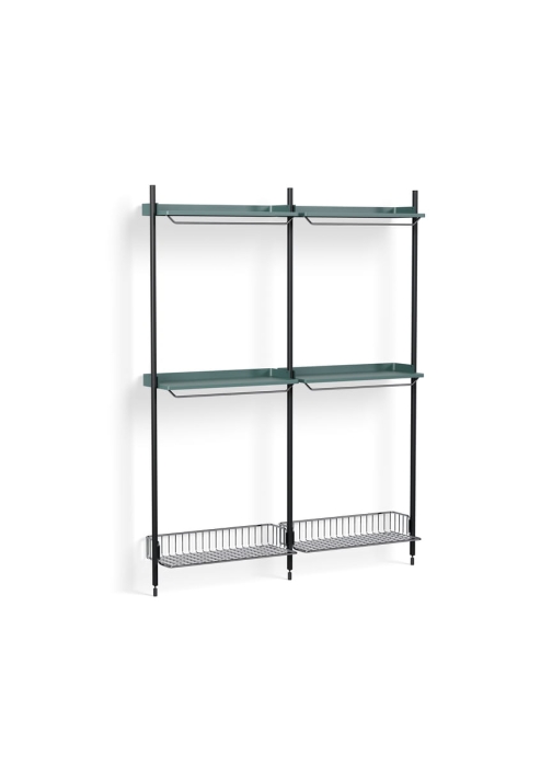 AB871-B520-AI80-02DQ_Pier System 1032 PS blue powder coated steel black anodised profiles chromed wire shelf.jpg