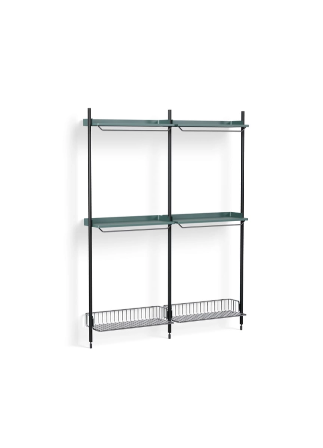 AB871-B520-AI80-02DQ_Pier System 1032 PS blue powder coated steel black anodised profiles chromed wire shelf.jpg