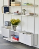 Pier System 133 PS white powder coated steel clear anodised profiles_Colour Storage sky blue and vibrant red_Jessica Hans Shadow Vase.jpg