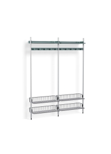 HAY regał PIER SYSTEM 1052 niebieski / aluminium / chromowane klosze