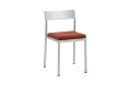 Type Chair silver grey aluminium_Seat Cushion for Type Chair orange brown stripe textile.jpg