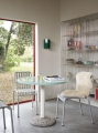 Palissade Chair hot galvanised_Ceramic Table dia90xH74 light mint tabletop cream white tube concrete base_Arcs Wall Sconce sea green.jpg