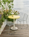 Hee Chair hot galvanised_Ceramic Table dia70xH74 bright yellow tabletop cream white tube concrete base.jpg