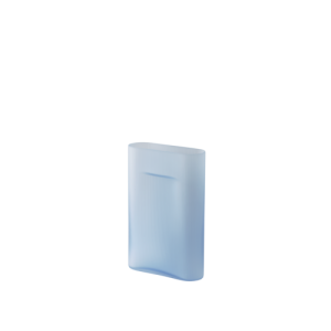 MUUTO wazon RIDGE wys. 35 cm  | light blue frosted glass