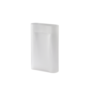 MUUTO wazon RIDGE wys. 48,5 cm  | white frosted glass 