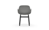 NORMANN COPENHAGEN krzesło z podłokietnikami FORM WOOD czarny/szary