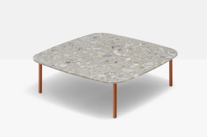 PEDRALI stolik kawowy kwadratowy BUDDY MARBLE 79x79x26h