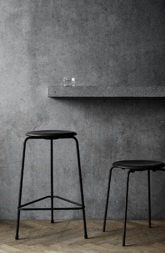 FRITZ HANSEN taboret DOT czarny