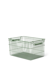 FERM LIVING koszyk CALA sztaplowany verdant green 2szt.