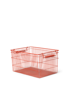 FERM LIVING koszyk CALA sztaplowany poppy red  2szt.