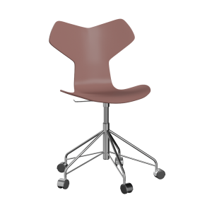 FRITZ HANSEN krzesło obrotowe GRAND PRIX fornir lakierowany, dzika róża