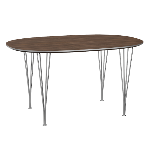 FRITZ HANSEN stół SUPERELLIPSE 135x90 fornir orzech