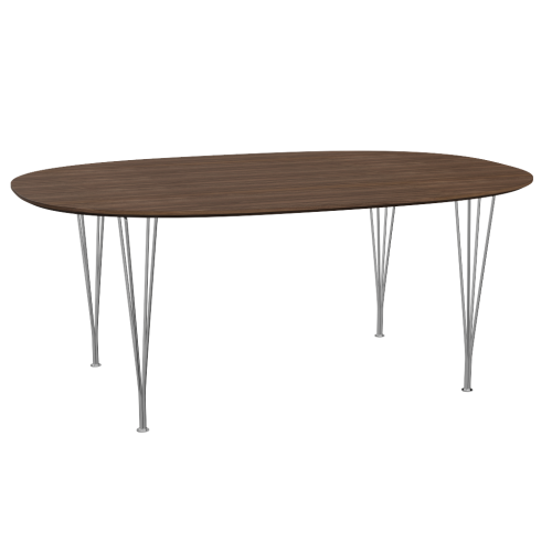 FRITZ HANSEN stół SUPERELLIPSE 180x120 fornir orzech