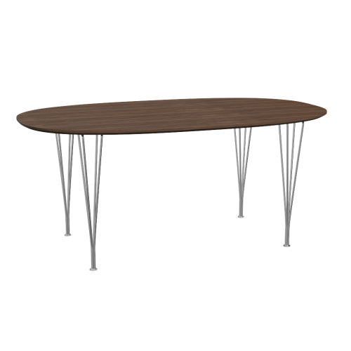 FRITZ HANSEN stół SUPERELLIPSE 180x100 fornir orzech