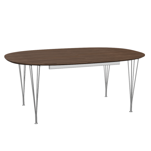 FRITZ HANSEN stół rozkładany SUPERELLIPSE 180/300x120 fornir orzechowy