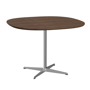 FRITZ HANSEN stół SUPERCIRCULAR Ø 100cm, fornir orzechowy