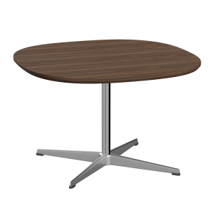 FRITZ HANSEN stolik kawowy SUPERCIRCULAR 75x75 fornir orzechowy
