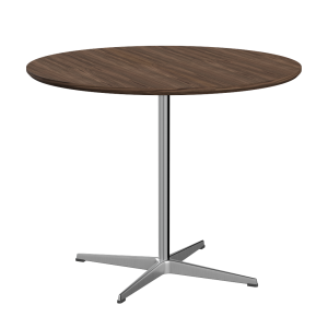 FRITZ HANSEN stół CIRCULAR Ø 90 cm, fornir orzechowy
