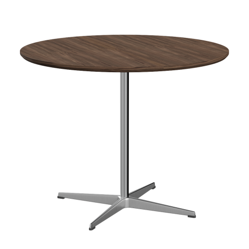 FRITZ HANSEN stół CIRCULAR Ø 90 cm, fornir orzechowy