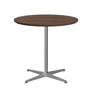 FRITZ HANSEN stół CIRCULAR Ø 75 cm, fornir orzechowy