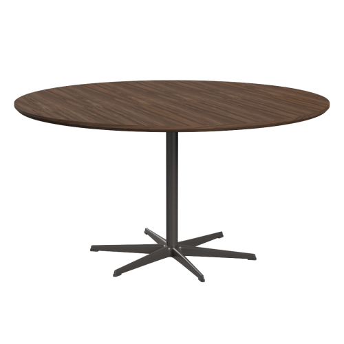 FRITZ HANSEN stół CIRCULAR Ø 145 cm, fornir orzechowy