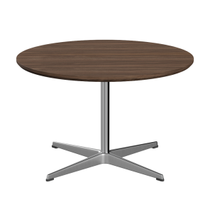 FRITZ HANSEN stolik kawowy CIRCULAR Ø 75cm, fornir orzechowy